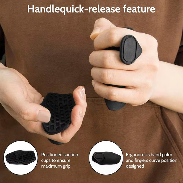 Silicone Gym Gloves Grips Gloves Pull up Grips Fingerless Workout Gloves for Weight Lifting Sweat-Resistant Palm Protection