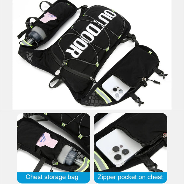 1PCS Running Hydration Vest Backpack,Lightweight Water Backpack,Hydration Backpack Running Vest for Hiking Biking for Women Men