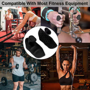 Silicone Gym Gloves Grips Gloves Pull up Grips Fingerless Workout Gloves for Weight Lifting Sweat-Resistant Palm Protection