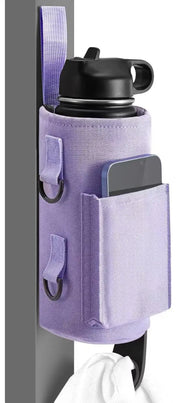 Magnetic Gym Water Bottle Bag Holder, Built-In Magnet for Easy Attachment to Metal Surface, Magnetic Bottle Sleeve Pouch