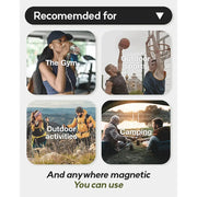 Magnetic Gym Water Bottle Bag Holder, Built-In Magnet for Easy Attachment to Metal Surface, Magnetic Bottle Sleeve Pouch