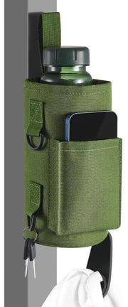 Magnetic Gym Water Bottle Bag Holder, Built-In Magnet for Easy Attachment to Metal Surface, Magnetic Bottle Sleeve Pouch
