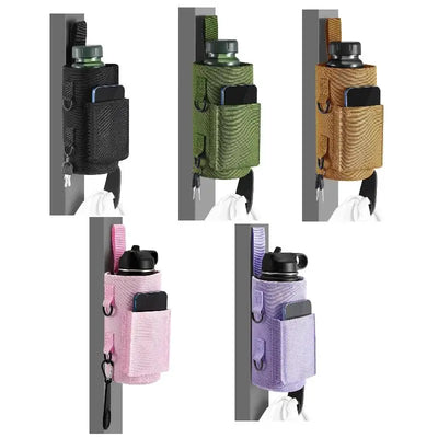 Magnetic Gym Water Bottle Bag Holder, Built-In Magnet for Easy Attachment to Metal Surface, Magnetic Bottle Sleeve Pouch